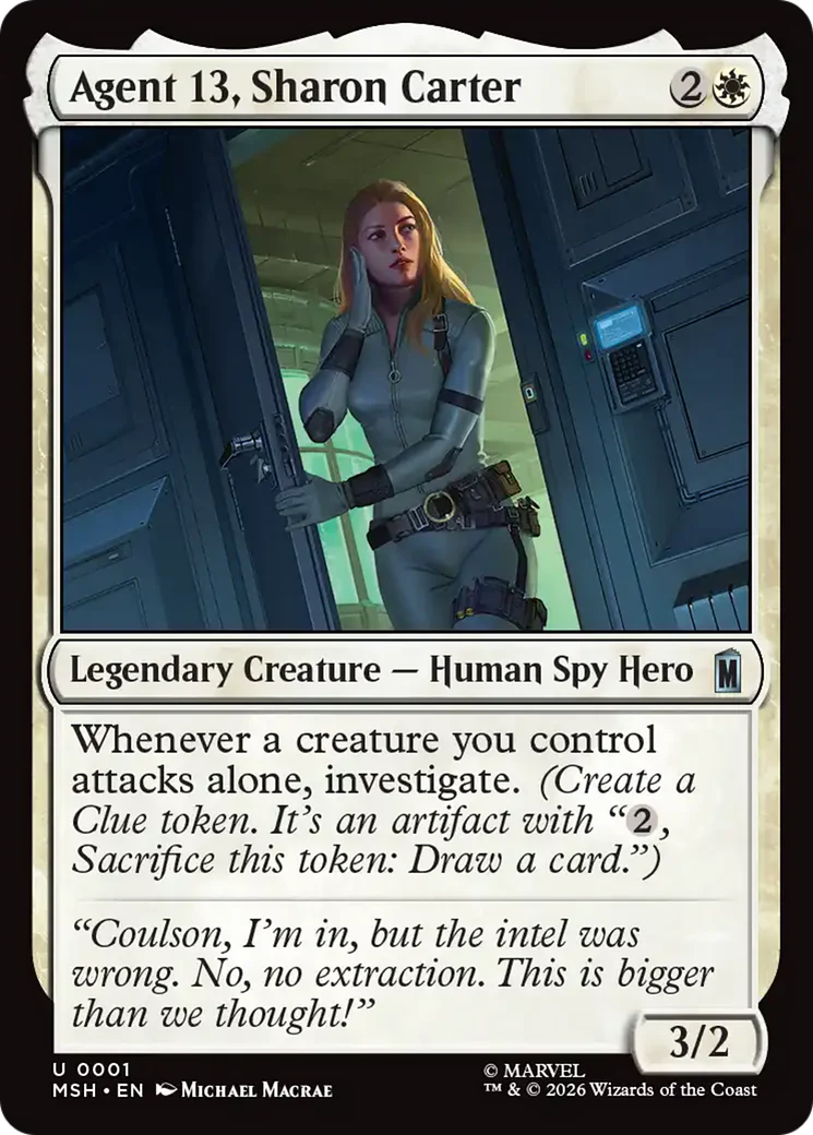 Agent 13, Sharon Carter [Marvel Super Heroes] Foil