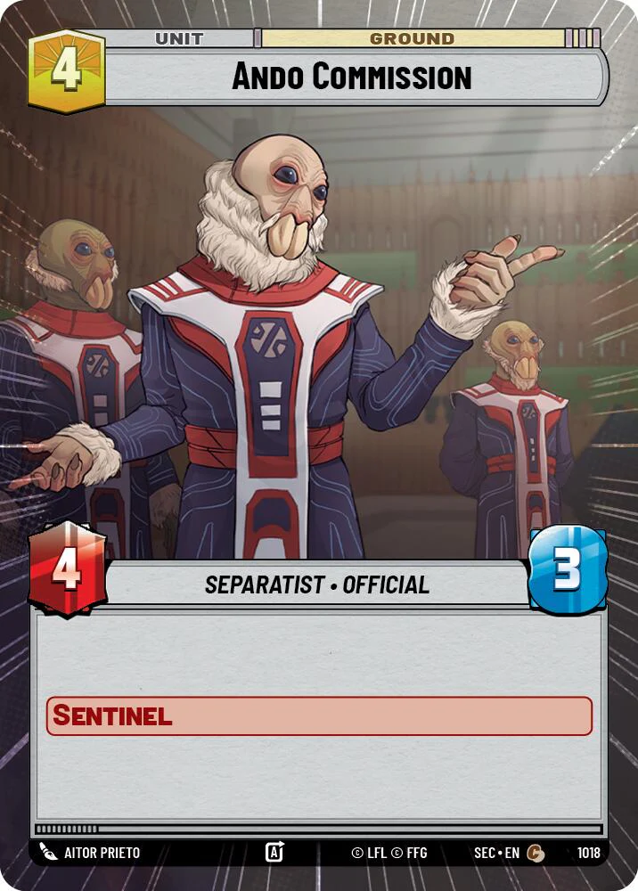 Ando Commission (1018) (Hyperspace Foil) (1018) [Secrets of Power]