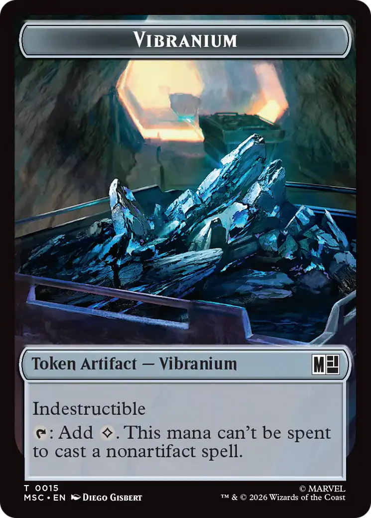 Angel (004) // Vibranium (015) Double-Sided Token [Marvel Super Heroes Commander Tokens] - Image 2