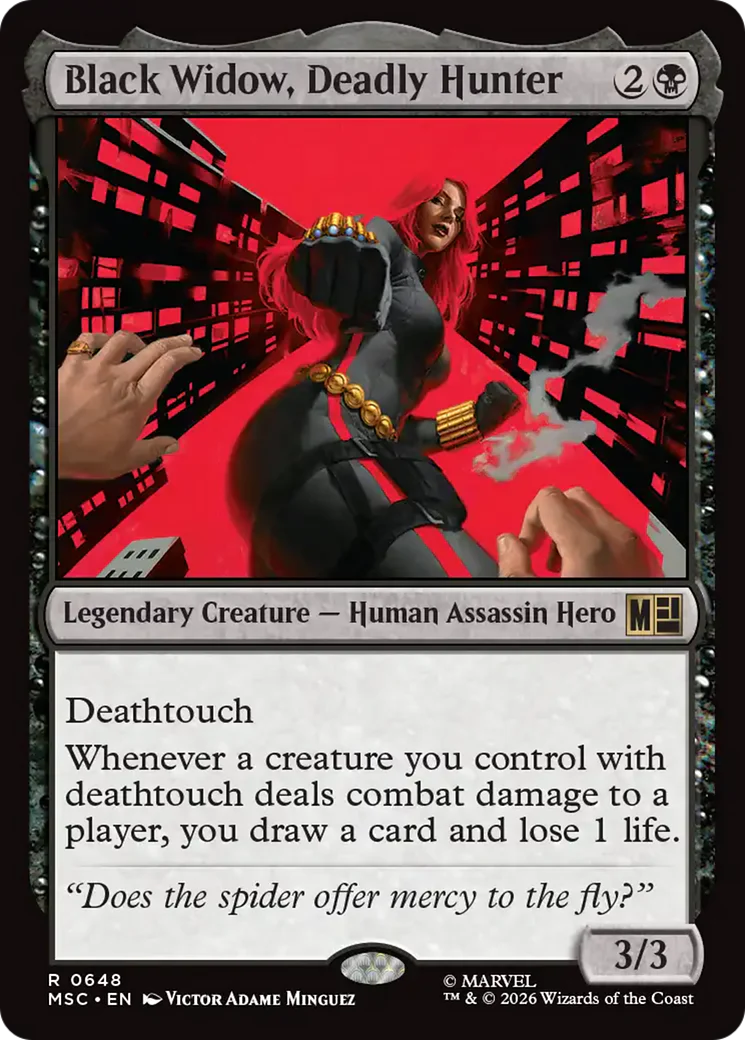 Black Widow, Deadly Hunter [Marvel Super Heroes Commander] Foil