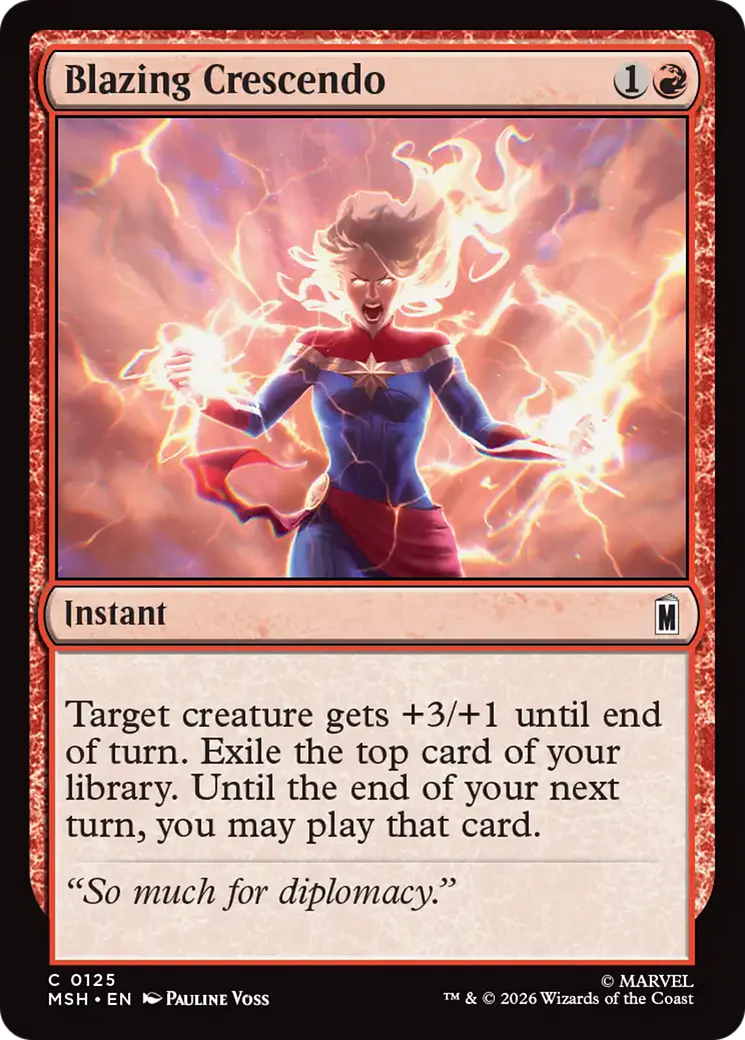 Blazing Crescendo [Marvel Super Heroes] Foil