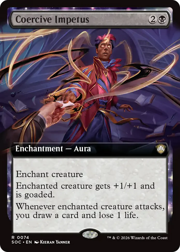 Coercive Impetus (Extended Art) [Secrets of Strixhaven Commander]
