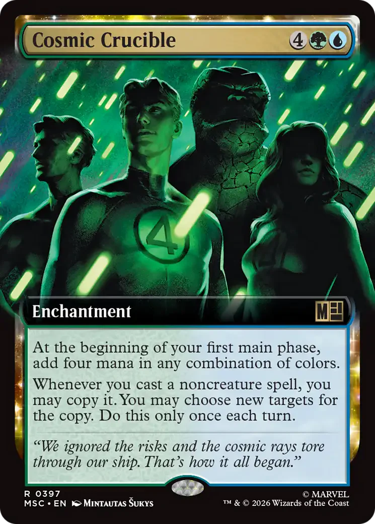 Cosmic Crucible (Extended Art) [Marvel Super Heroes Commander] Foil