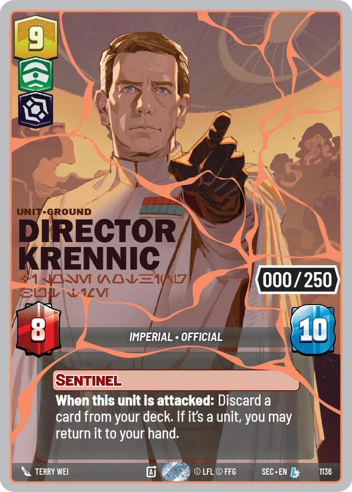 Director Krennic - I Lose Nothing But Time (1136) (Serialized) (Rose Gold) (1136) [Secrets of Power]