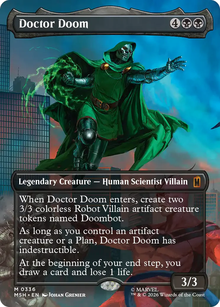 Doctor Doom (Borderless) (336) [Marvel Super Heroes] Foil