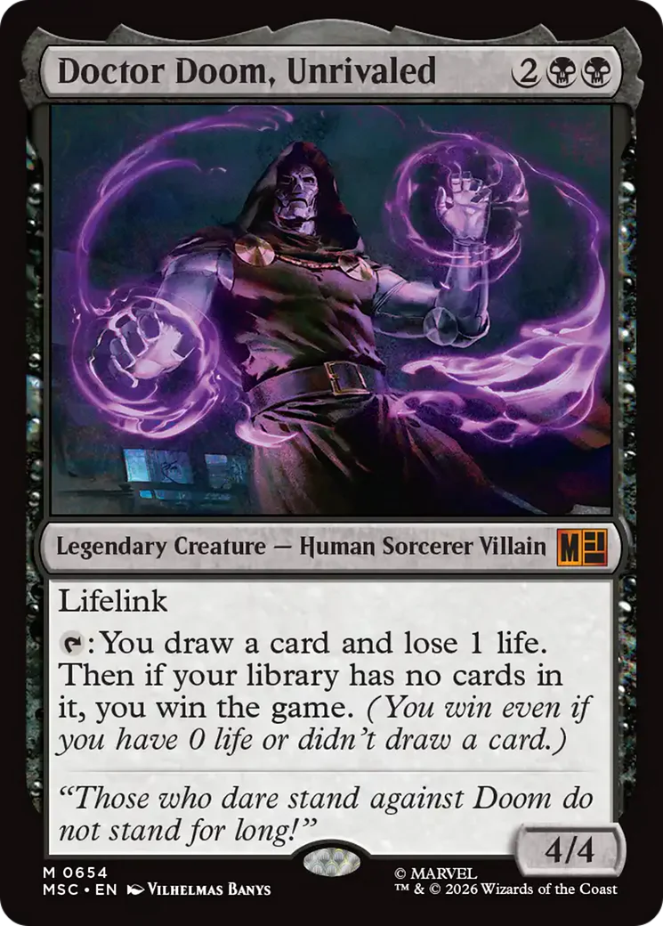 Doctor Doom, Unrivaled [Marvel Super Heroes Commander] Foil
