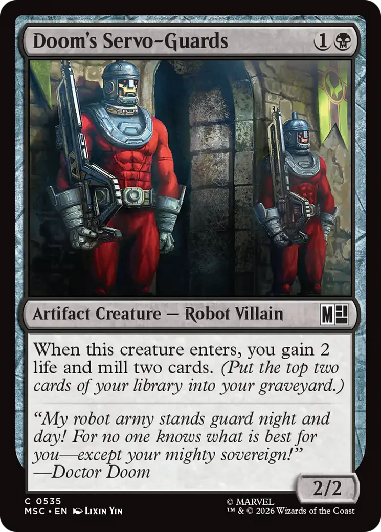Doom's Servo-Guards [Marvel Super Heroes Commander] Foil