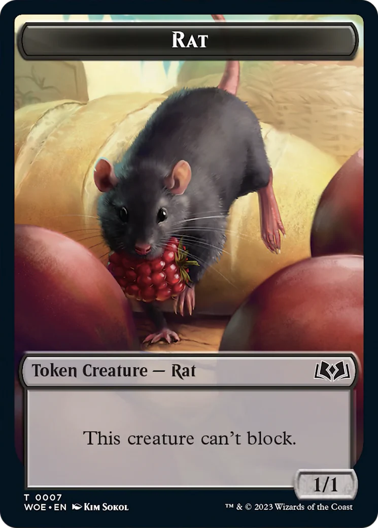 Eldrazi Spawn (MH3) // Rat (WOE) Double-Sided Token [The List] - Image 2