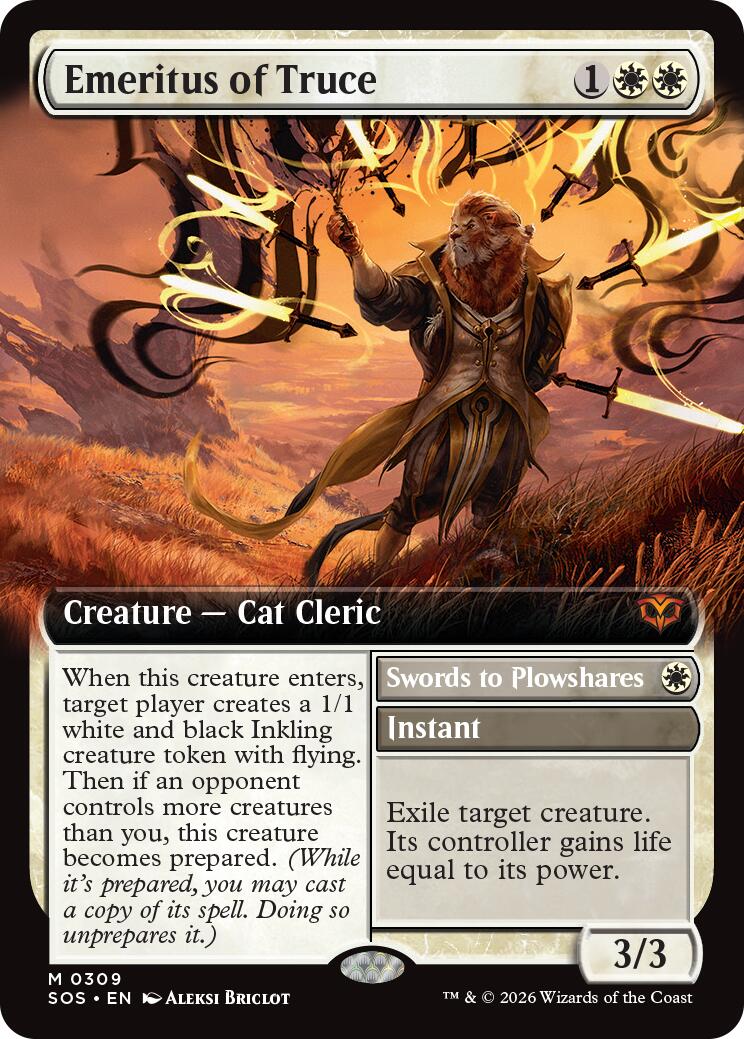 Emeritus of Truce (Extended Art) [Secrets of Strixhaven] Foil