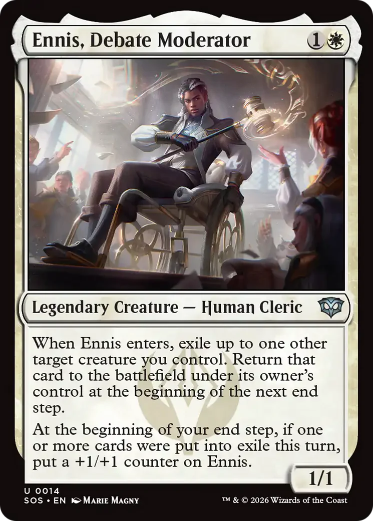 Ennis, Debate Moderator [Secrets of Strixhaven] Foil