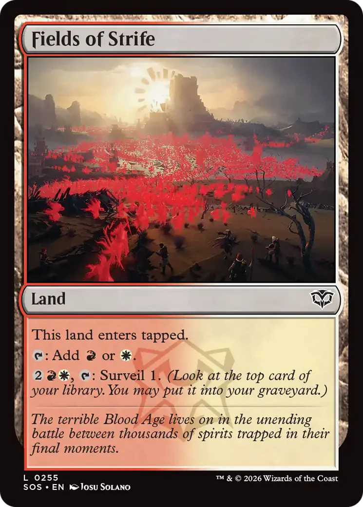 Fields of Strife [Secrets of Strixhaven] Foil