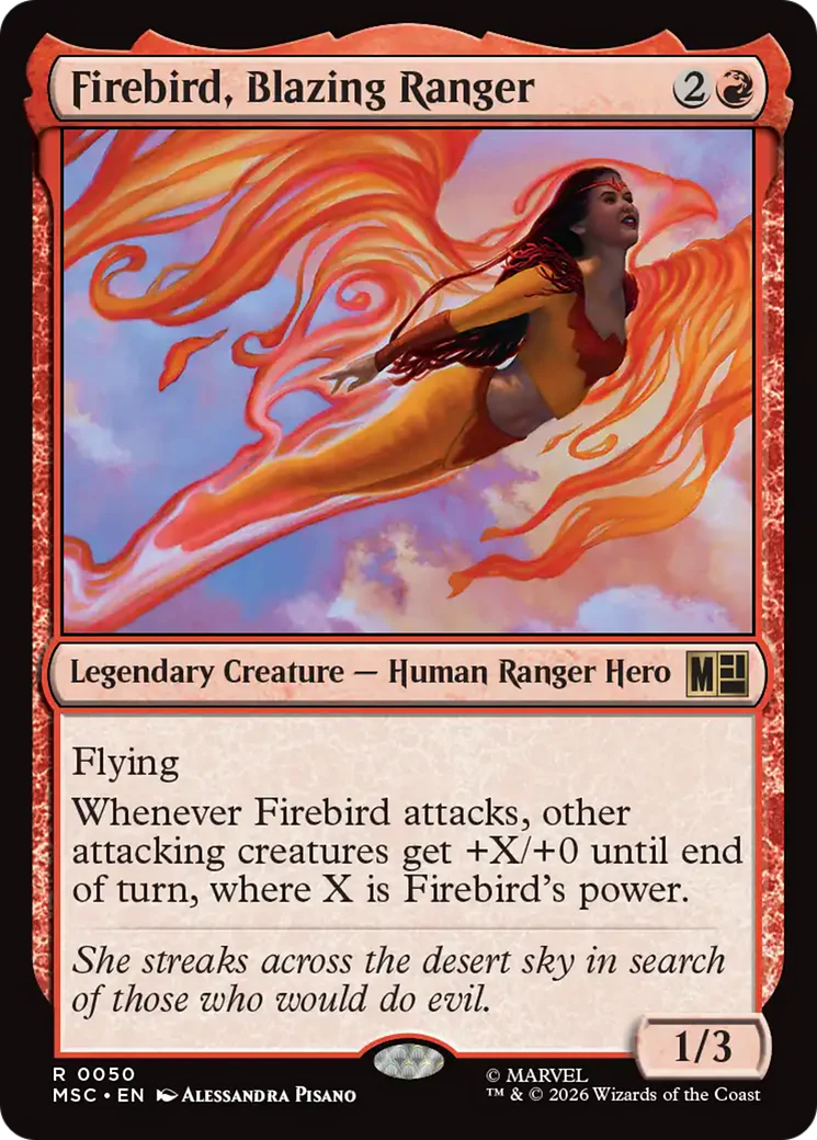 Firebird, Blazing Ranger [Marvel Super Heroes Commander] Foil