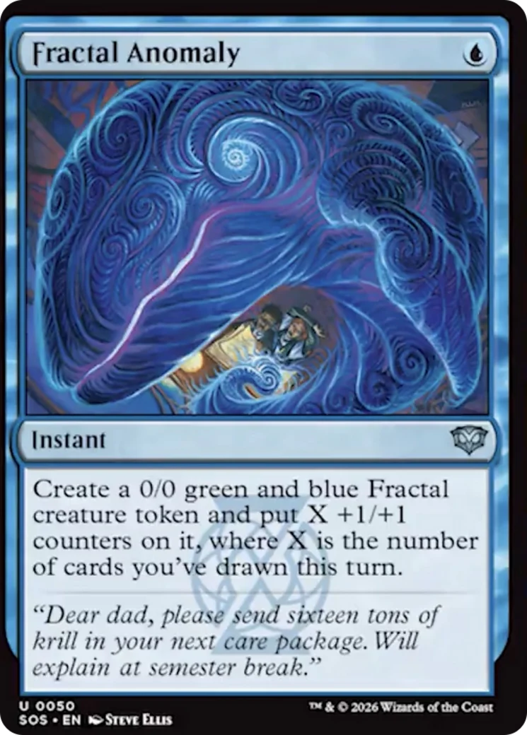 Fractal Anomaly [Secrets of Strixhaven] Foil