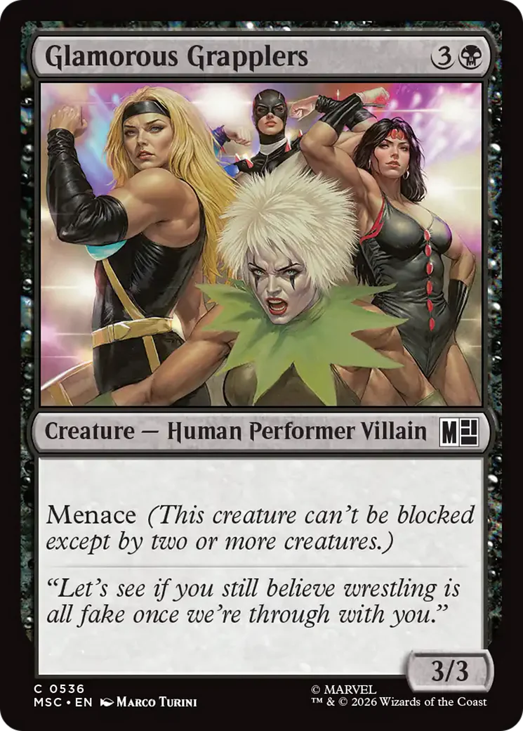 Glamorous Grapplers [Marvel Super Heroes Commander] Foil