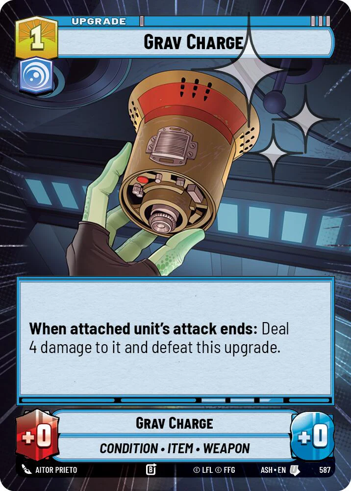 Grav Charge (587) (Hyperspace Foil) (587) [Ashes of the Empire]
