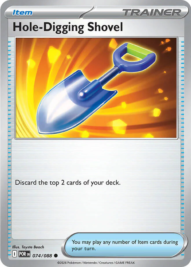 Hole-Digging Shovel (074/088) [Mega Evolution: Perfect Order] Reverse Holofoil