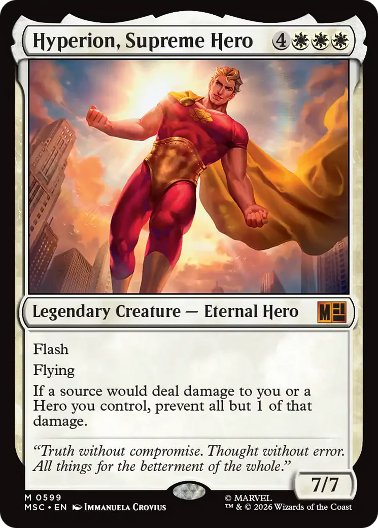 Hyperion, Supreme Hero [Marvel Super Heroes Commander] Foil