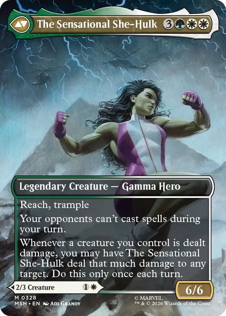 Jennifer Walters // The Sensational She-Hulk (Borderless) (0328) [Marvel Super Heroes] Foil - Image 2