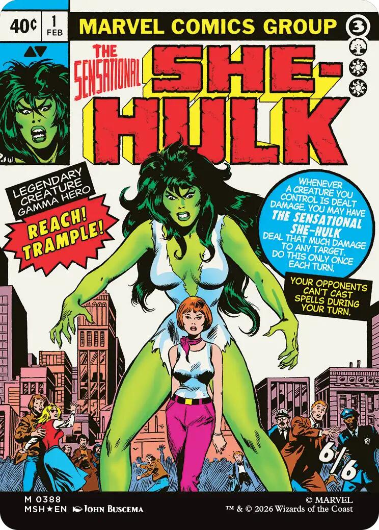 Jennifer Walters // The Sensational She-Hulk (Borderless) (0388) [Marvel Super Heroes] Foil - Image 2