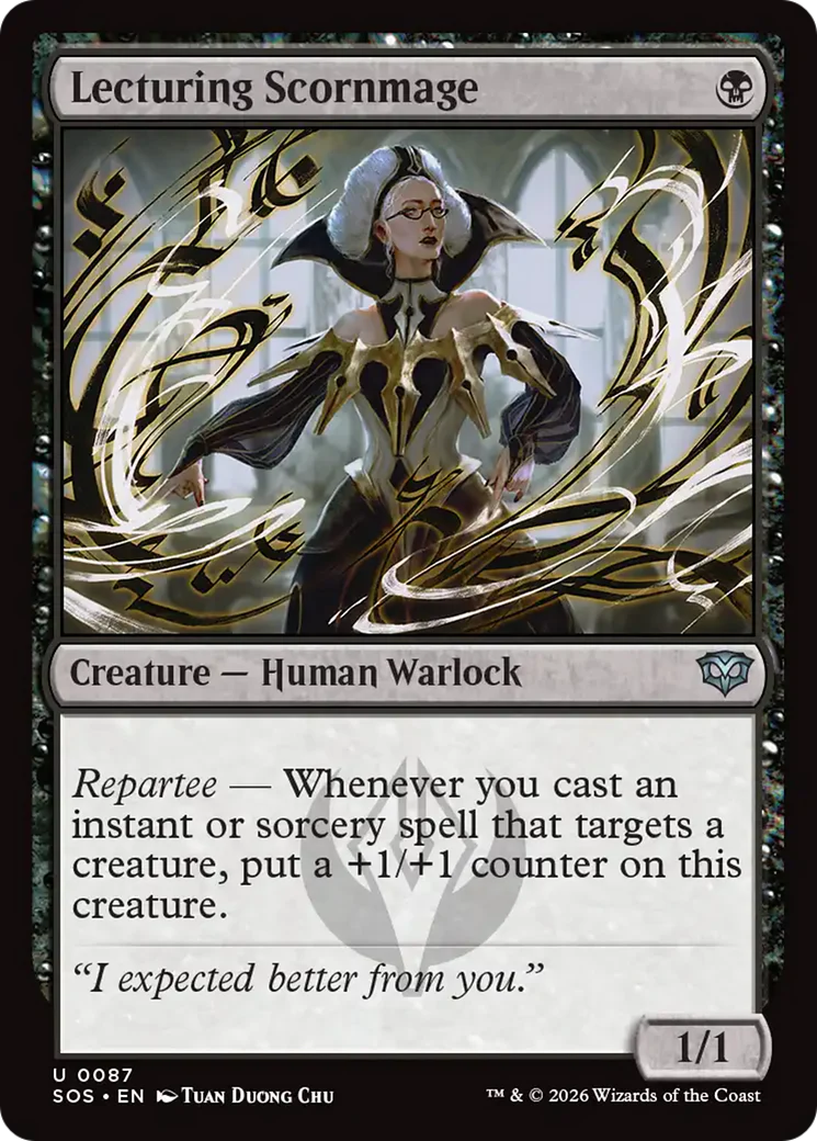 Lecturing Scornmage [Secrets of Strixhaven] Foil