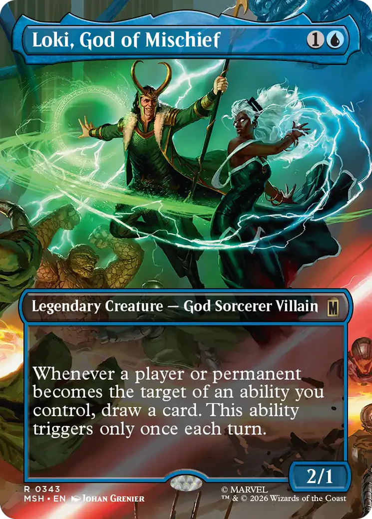Loki, God of Mischief (Borderless) [Marvel Super Heroes] Foil