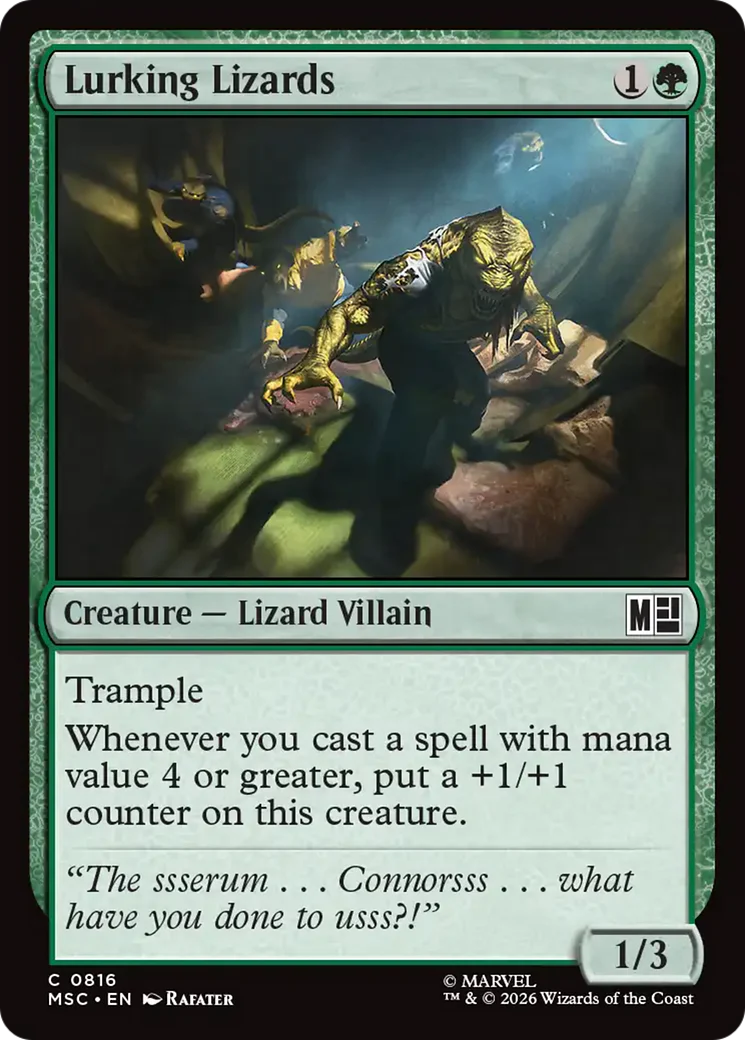 Lurking Lizards [Marvel Super Heroes Commander] Foil