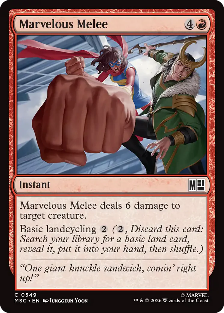 Marvelous Melee [Marvel Super Heroes Commander] Foil