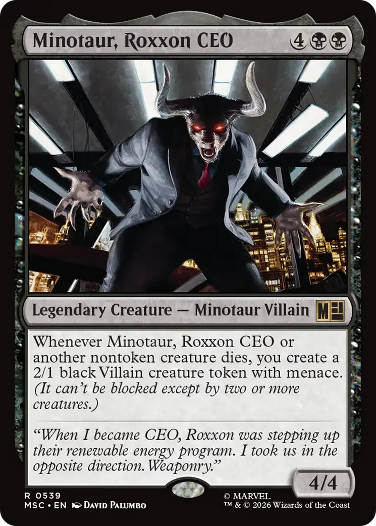 Minotaur, Roxxon CEO [Marvel Super Heroes Commander]