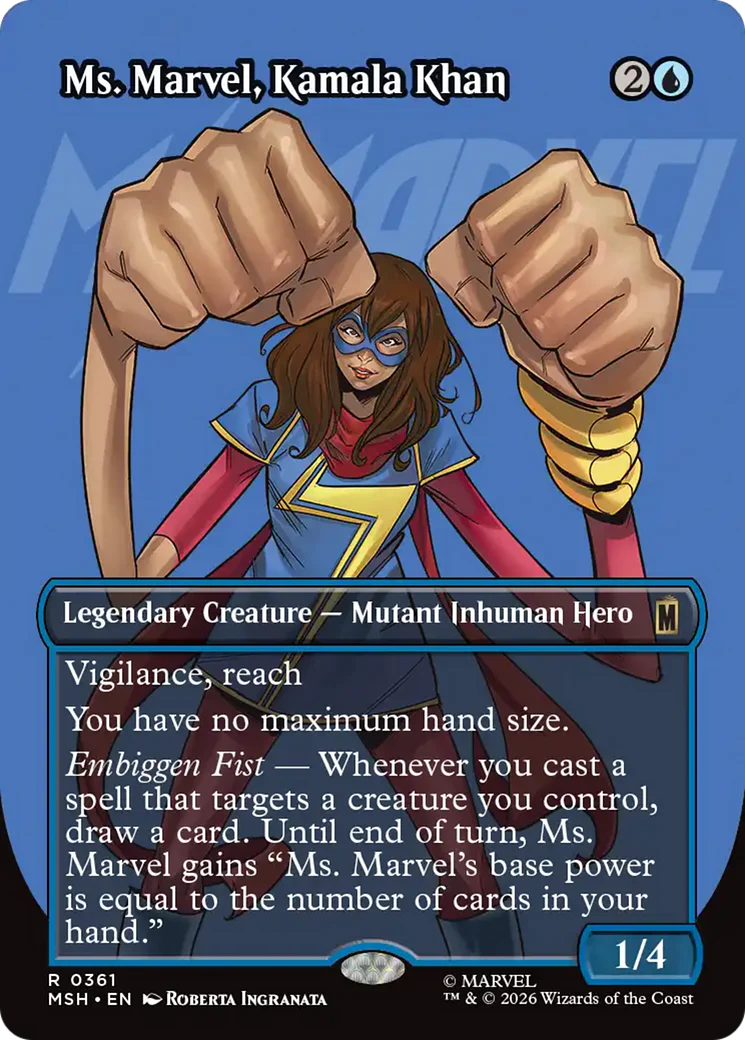 Ms. Marvel, Kamala Khan (Borderless) [Marvel Super Heroes] Foil