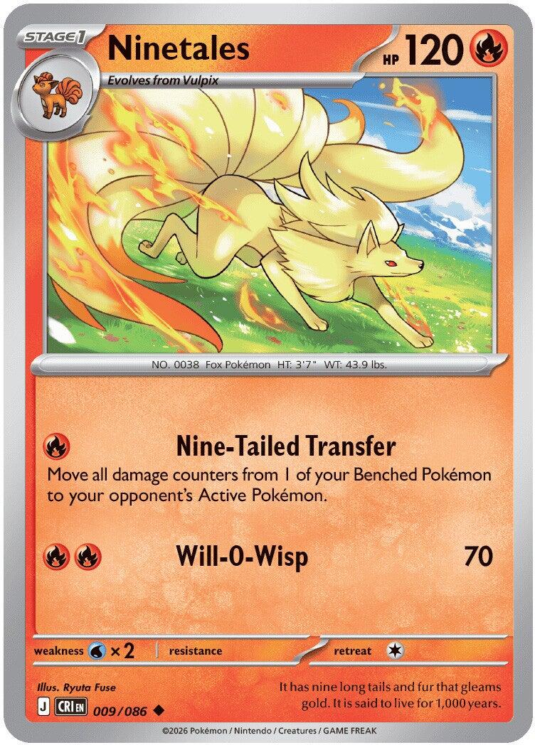 Ninetales (009/086) [Mega Evolution: Chaos Rising] Reverse Holofoil