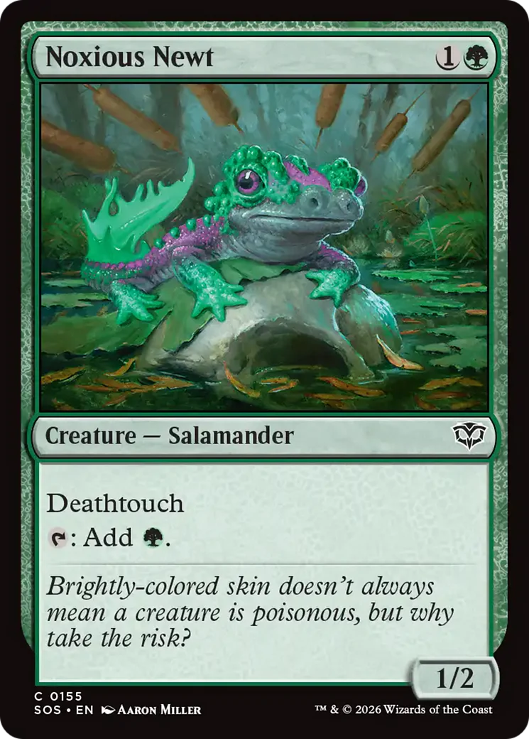 Noxious Newt [Secrets of Strixhaven] Foil