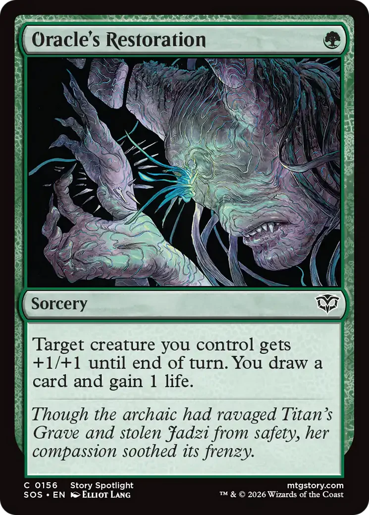 Oracle's Restoration [Secrets of Strixhaven] Foil