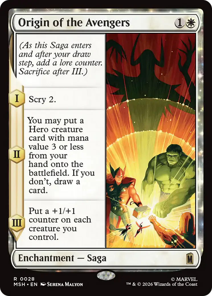 Origin of the Avengers [Marvel Super Heroes] Foil