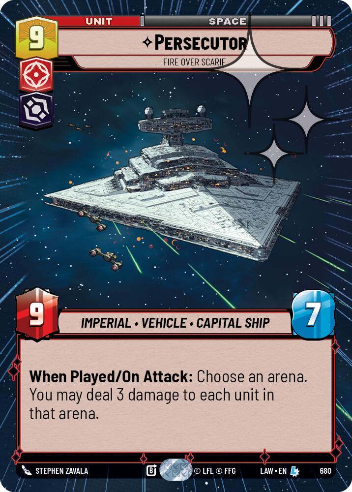Persecutor - Fire Over Scarif (442) (Hyperspace Foil) (442) [A Lawless Time]