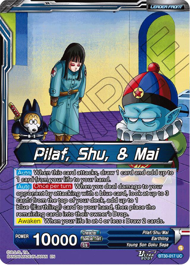 Pilaf, Shu, & Mai // Pilaf, Shu, & Mai, Entrusted Ambitions (BT30-017) [Three Glorious Fighters] Parallel Foil - Image 2