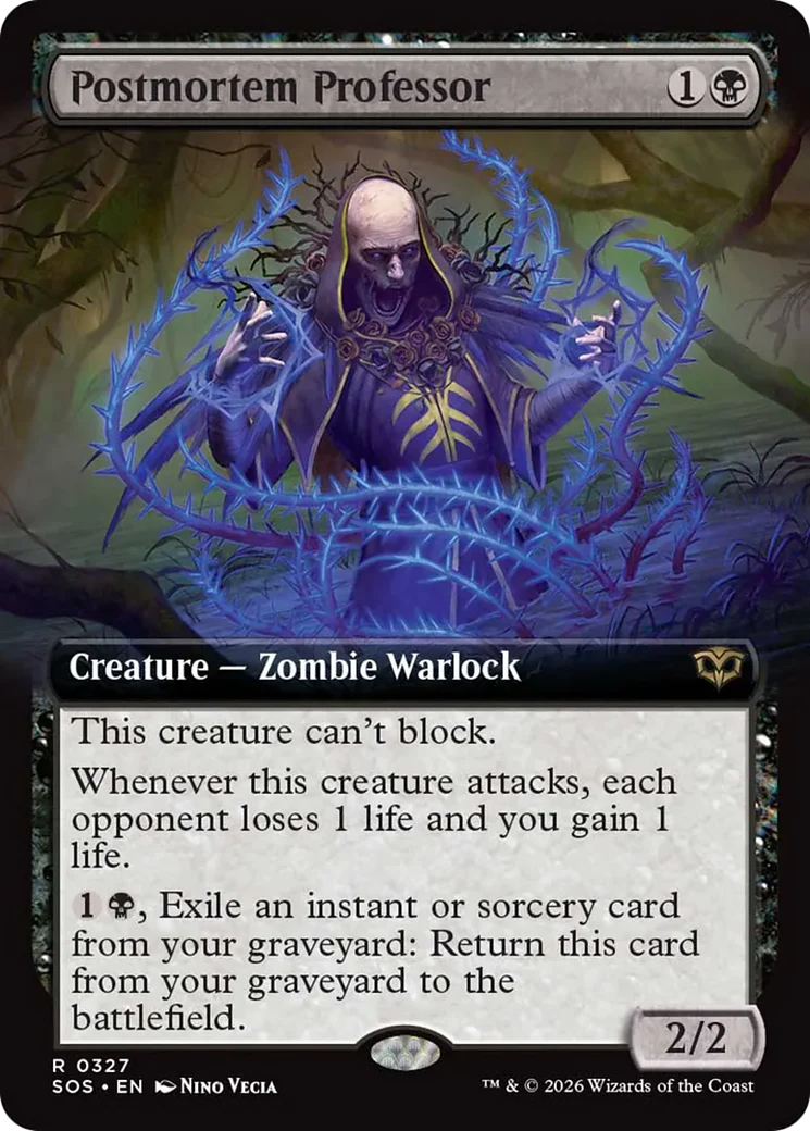 Postmortem Professor (Extended Art) [Secrets of Strixhaven]