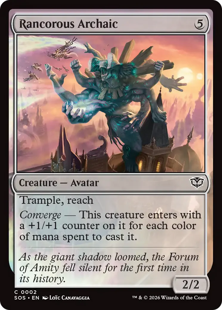 Rancorous Archaic [Secrets of Strixhaven] Foil