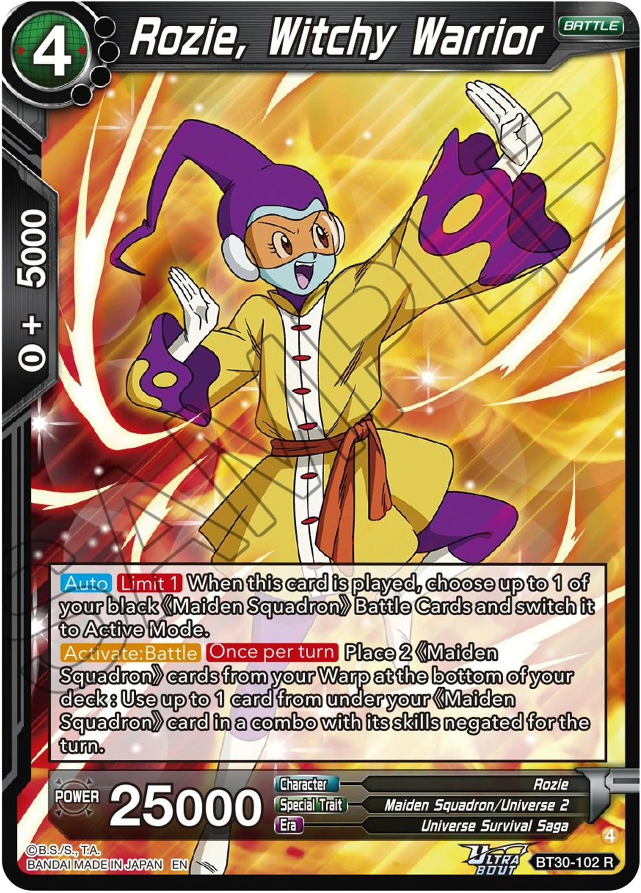 Rozie, Witchy Warrior (BT30-102) [Three Glorious Fighters]