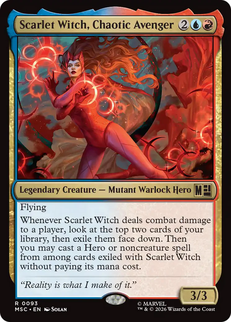 Scarlet Witch, Chaotic Avenger [Marvel Super Heroes Commander] Foil