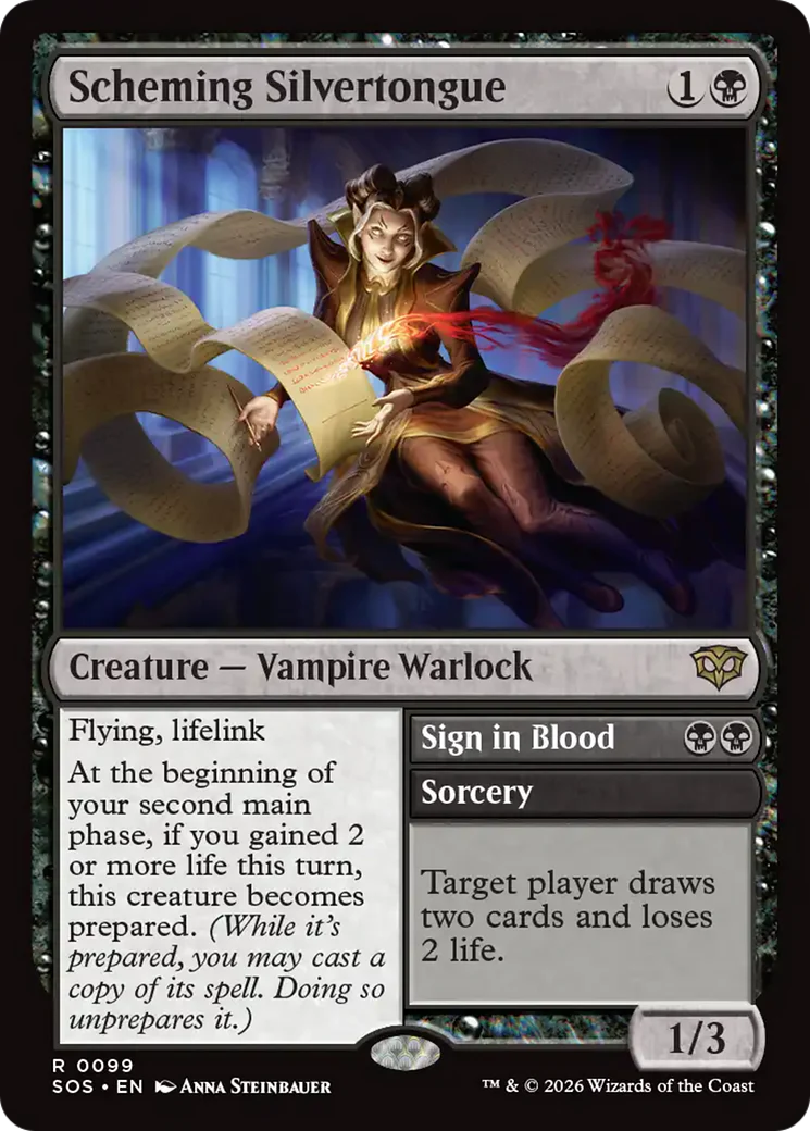 Scheming Silvertongue [Secrets of Strixhaven] Foil
