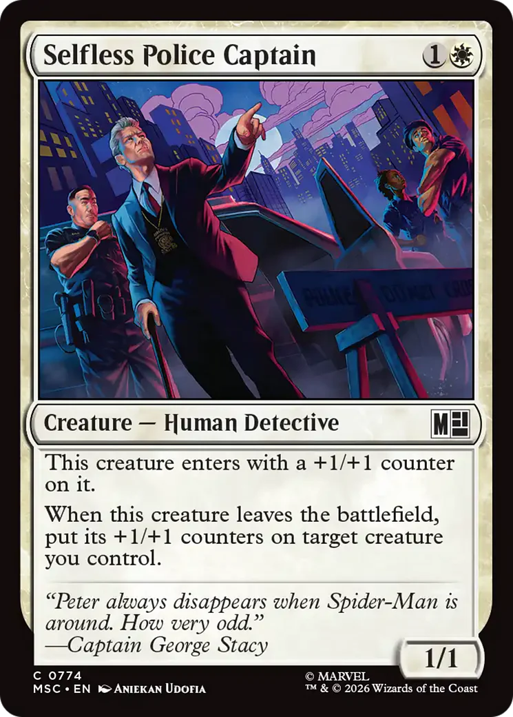 Selfless Police Captain [Marvel Super Heroes Commander] Foil