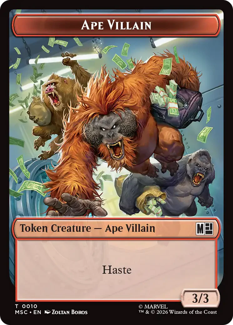 Shapeshifter // Ape Villain Double-Sided Token [Marvel Super Heroes Commander Tokens] - Image 2