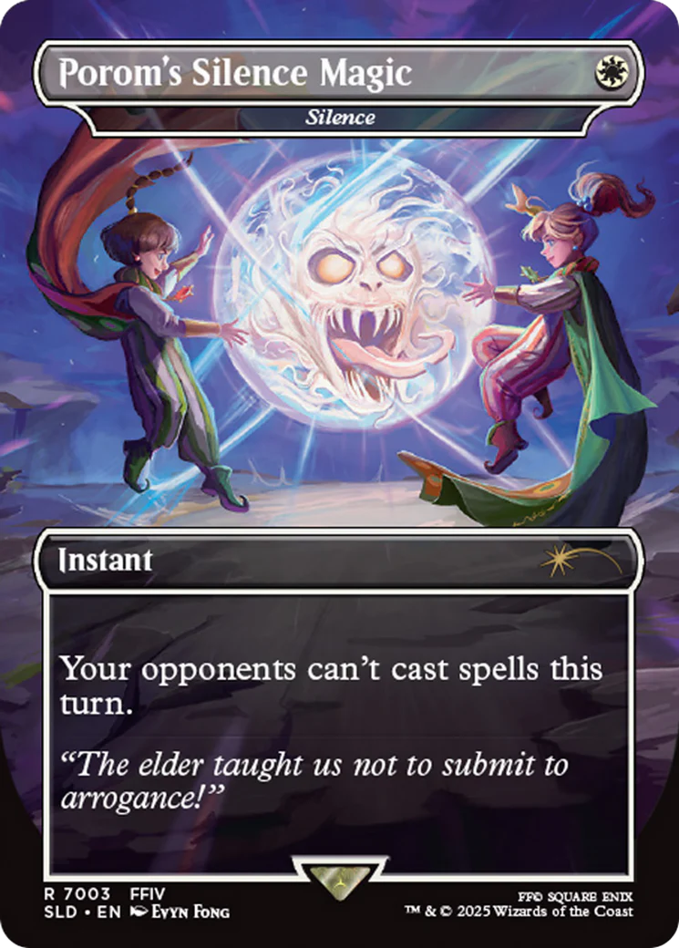 Silence (2300) (Rainbow Foil) [Secret Lair Drop Series]