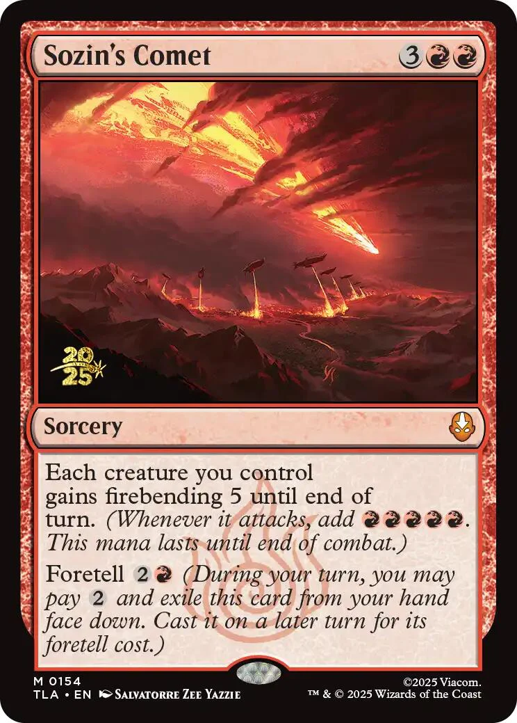 Sozin's Comet [Avatar: The Last Airbender Prerelease Cards]