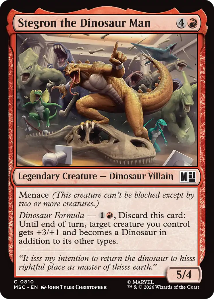 Stegron the Dinosaur Man [Marvel Super Heroes Commander] Foil