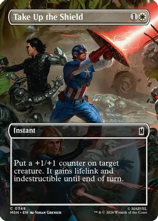 Take Up the Shield (Borderless) [Marvel Super Heroes] Foil