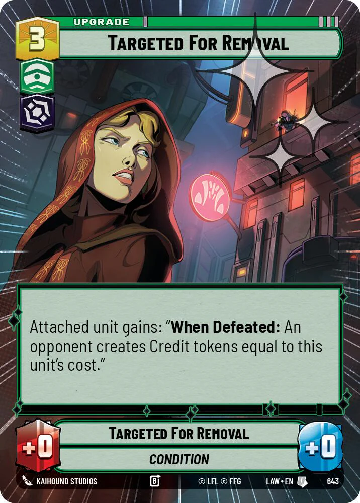 Targeted for Removal (405) (Hyperspace Foil) (405) [A Lawless Time]