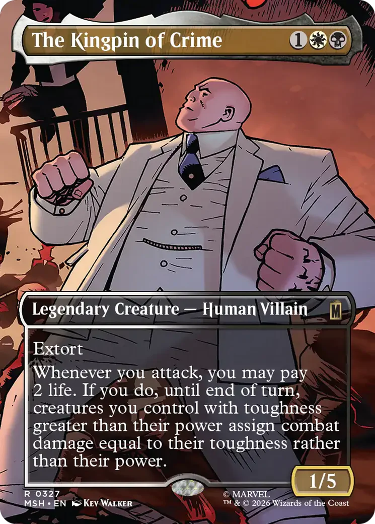 The Kingpin of Crime (Borderless) (0327) [Marvel Super Heroes] Foil