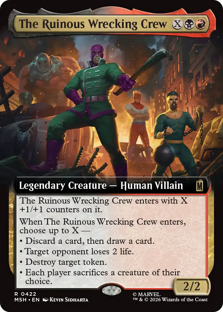 The Ruinous Wrecking Crew (Extended Art) [Marvel Super Heroes] Foil