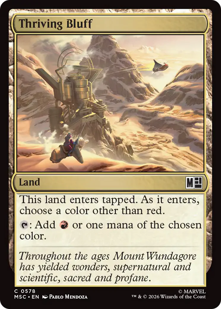 Thriving Bluff [Marvel Super Heroes Commander] Foil